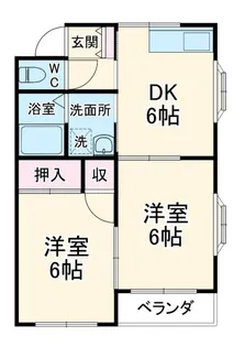 タウンハイブリッヂ【2階】の間取り