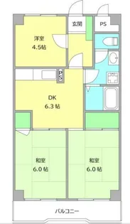 ゼファー銀座【3階】の間取り