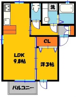 ロイヤルテラスC【1階】の間取り