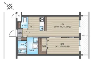 スプリングガーデン【1階】の間取り