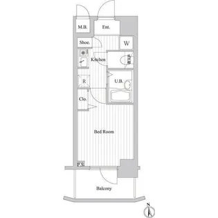 サンテミリオン東麻布【7階】の間取り