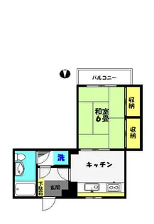 イトーピア千駄木マンション【2階】の間取り