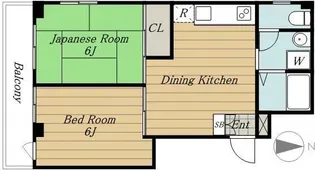 内田ビル【5階】の間取り