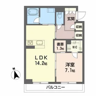 アルカータ三百人町【2階】の間取り