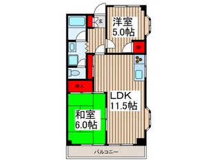 サンコ-ト浦和【3階】の間取り