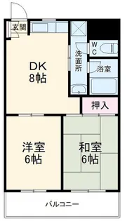 ヴィヴァーチェ浦和【1階】の間取り