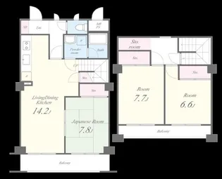 ヒルズ磯子【5階】の間取り