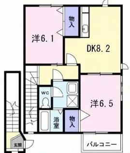 グレイスフルホームB【2階】の間取り