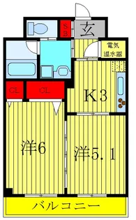 埼玉県川口市大字里【マンション】の間取り