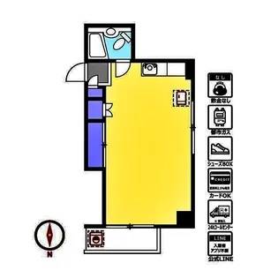 山野ビル【4階】の間取り