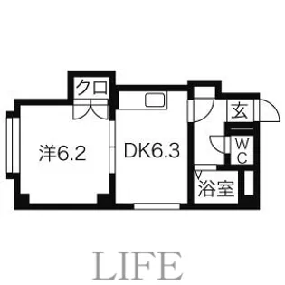 ハーベスト栄通【3階】の間取り