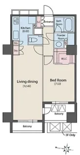 レグノ・グランデ一番町タワー【15階】の間取り