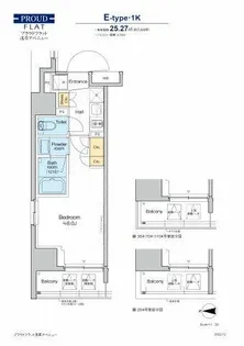 プラウドフラット浅草アベニュー【8階】の間取り