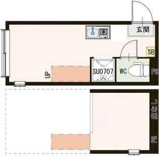 東京都中野区中野6【アパート】の間取り