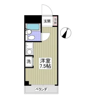ハイライフ鶴見【1階】の間取り