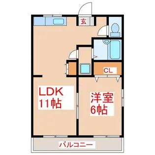 リブコート II【2階】の間取り