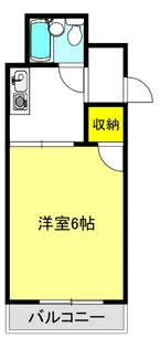 ウエストハイツ中本【4階】の間取り