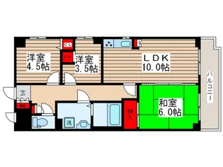 ライオンズステーションプラザ新小岩【3階】の間取り