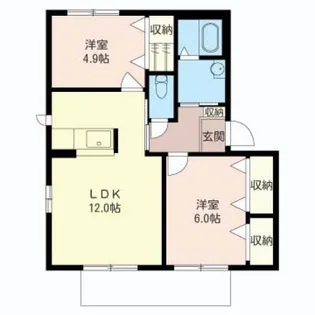 エトワールC【1階】の間取り