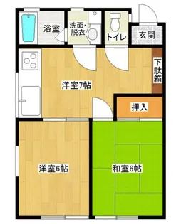 クレール坂本【1階】の間取り