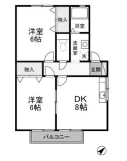 フォン・ブラウン【1階】の間取り
