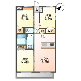 フォートレスJ【2階】の間取り