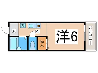 シャルル加美【2階】の間取り