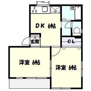 メゾンリビエールI【1階】の間取り