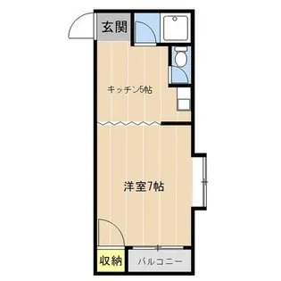 サテライトハイツ光の森【1階】の間取り