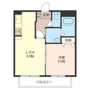 トワルージュ【1階】の間取り