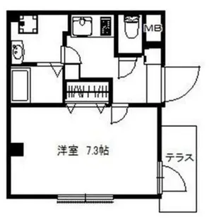シャンボール中野【1階】の間取り