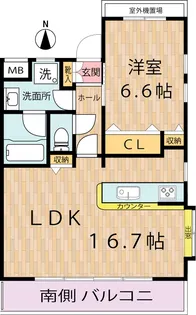 カーサリベルタ【4階】の間取り