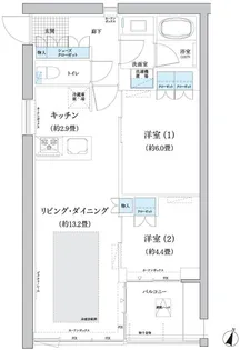 東京都世田谷区砧2【マンション】の間取り