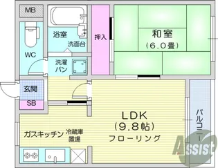ロイヤルヒルズ木町1【1階】の間取り