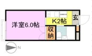 メゾンドセリシア【1階】の間取り