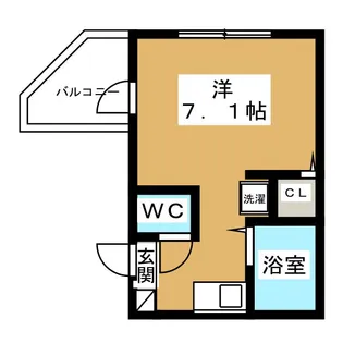 MELDIA南花畑B【2階】の間取り