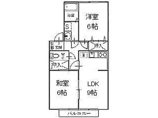 ハイカムール八橋【1階】の間取り