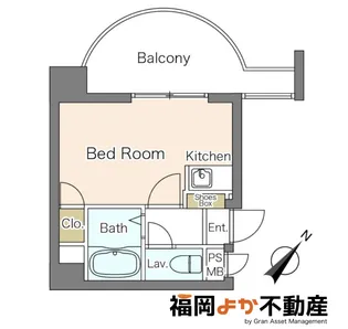 ノアーズアーク博多駅前【8階】の間取り