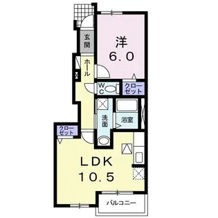 スウィート ハウス【1階】の間取り