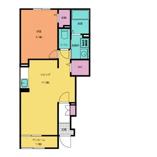 シトリン【1階】の間取り