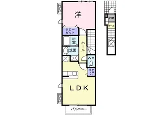 カーサ・コモダ【2階】の間取り