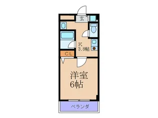 プレミアム新福島【12階】の間取り