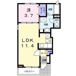 アルシオーネ【1階】の間取り