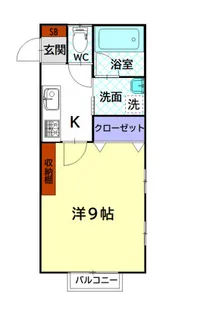 APARTMENT BE【1階】の間取り
