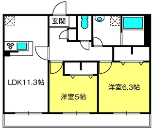 Green Terrace【2階】の間取り