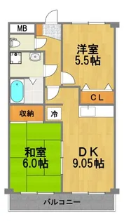 メゾン・レ・コレット【2階】の間取り
