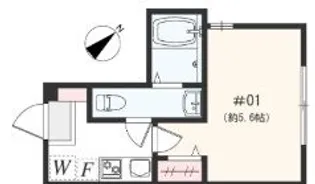 アザーレ・パッシオ矢部A【2階】の間取り