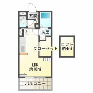 バンベールウエスト【2階】の間取り