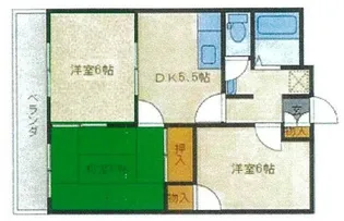 スカイやまもと【1階】の間取り