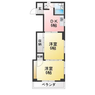 石鐘マンション【3階】の間取り